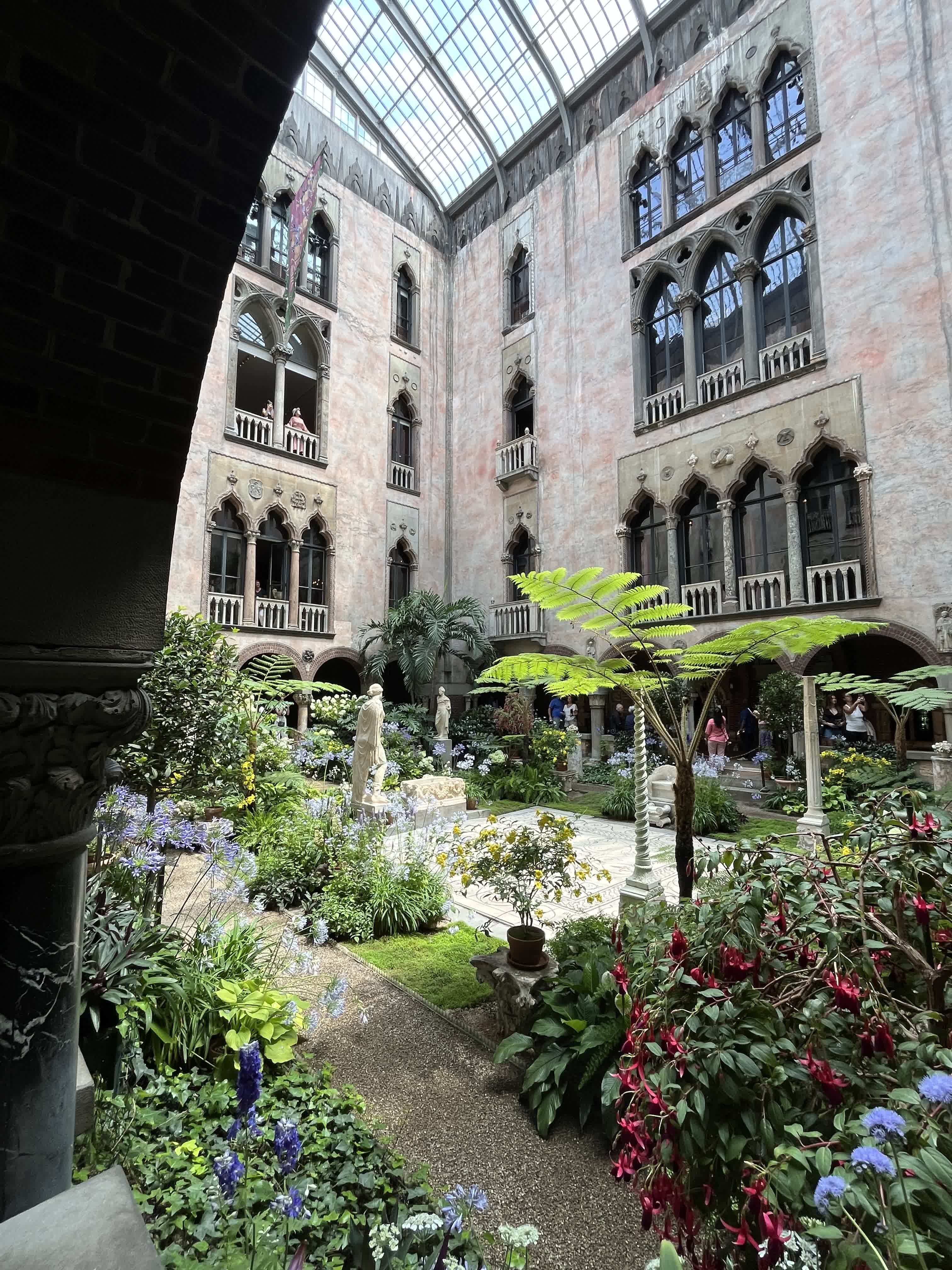 Courtyard of the Isabella Stewart Gardner Museum.